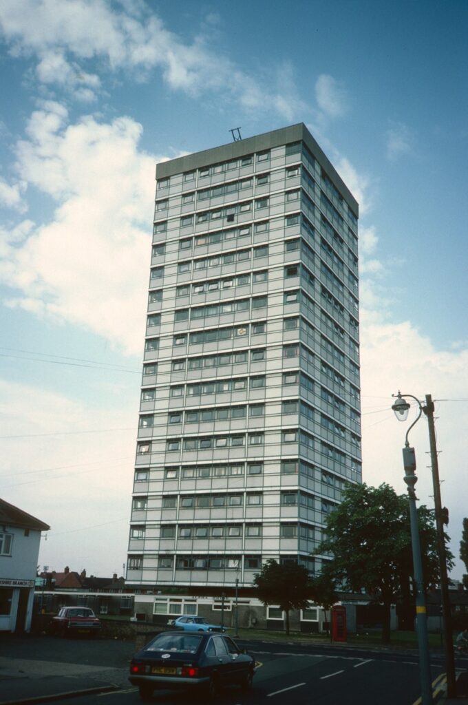 Photograph of Alpha House, the Jack up block