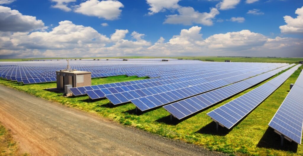 Image of a typical solar array