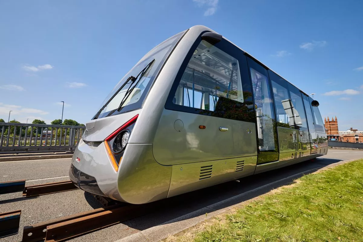 Photograph of the CVLR vehicel in Coventry.