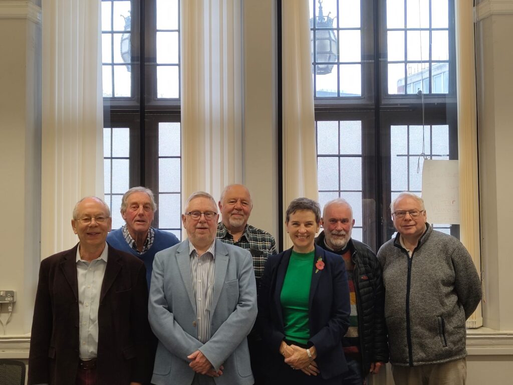 Members of the CovSoc committee with Mary Creagh