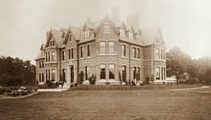 Old sepia photograph showing Coundon Court.