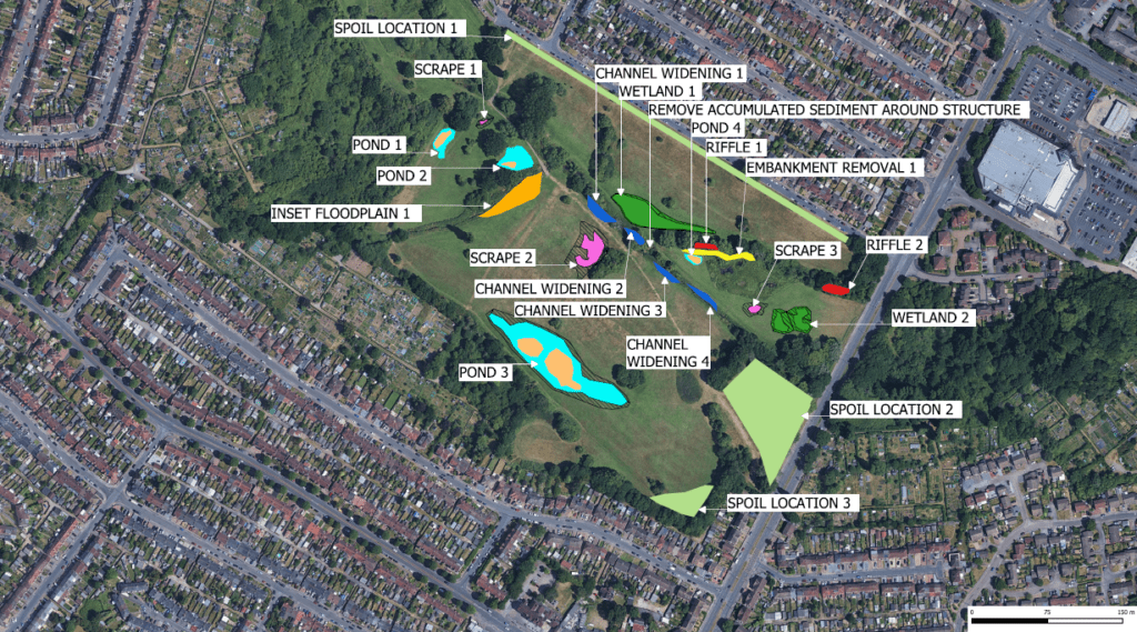 Plans for the restoration of Lake View Park.