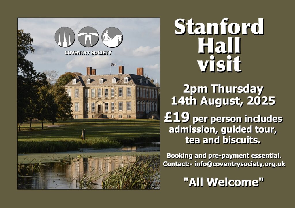A poster for a visit to Stanford Hall. All details are included in the article.