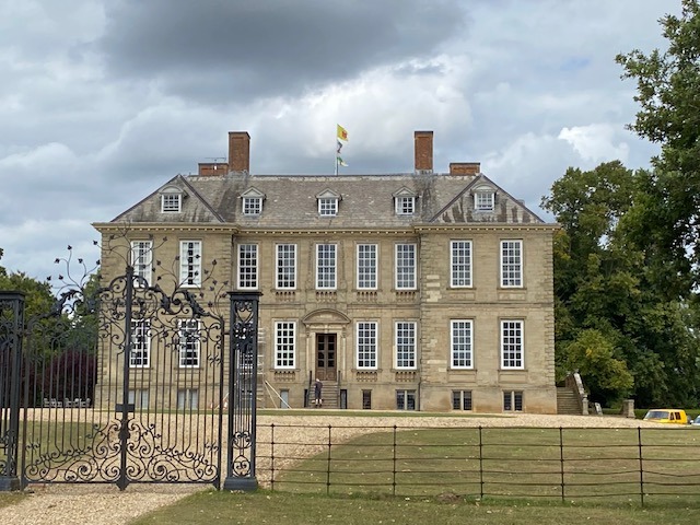 Cololur photograph of the front of Stanford Hall