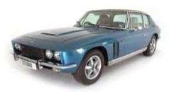 Image of a blue Jensen car