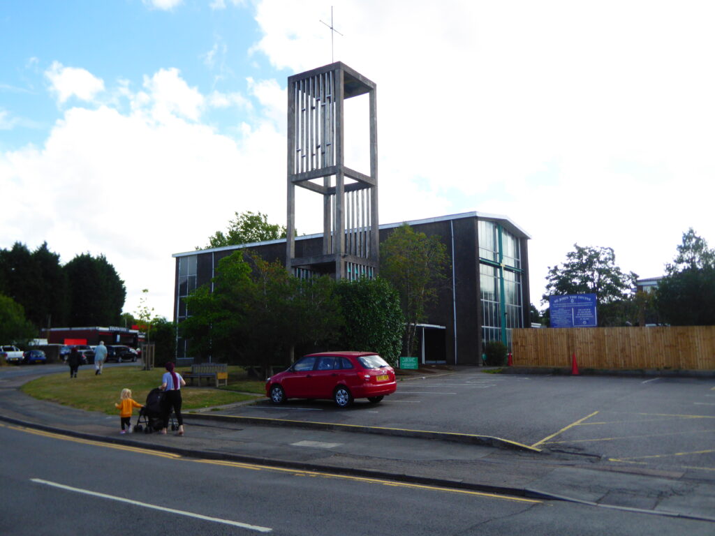 Photograph of St. John the Divine Church,, a modern looking church in Willenhall