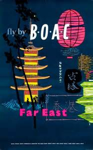 BOAC poster designed by Negus and Sharland
