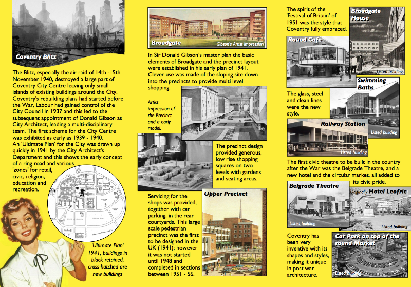Postwar architecture leaflet back