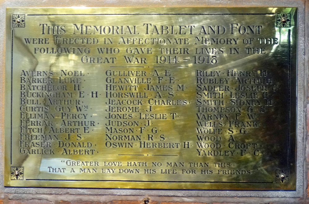 Memorial at St. Barbaras
