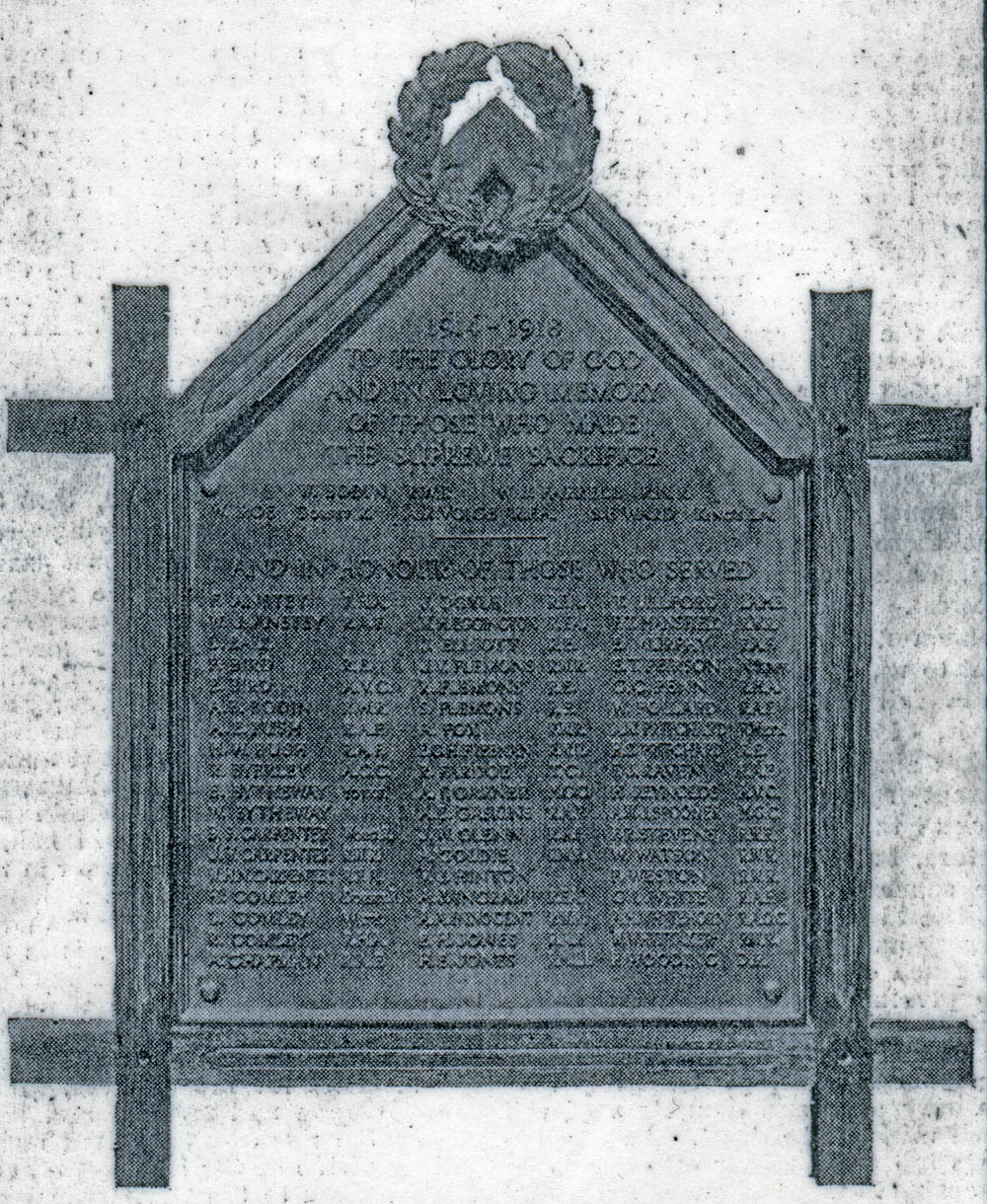Memorial at St. Michael's Stoke