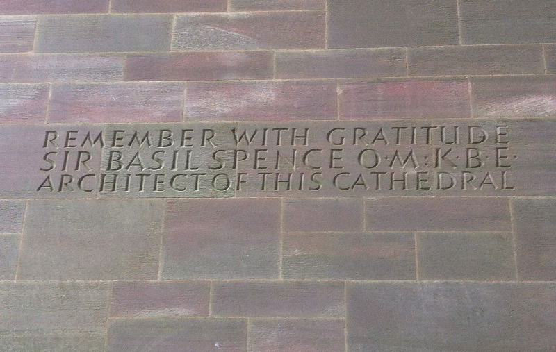 Memorial to Basil Spence, Coventry Cathedral