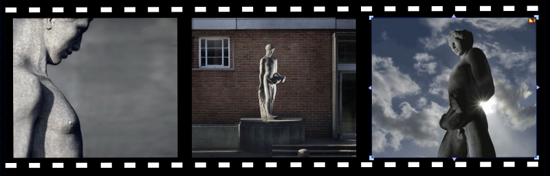 Sculpture by John Poole at Cannock Library