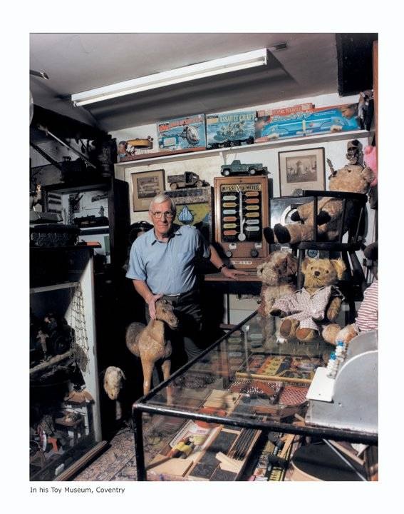 Ron Morgan in his toy museum