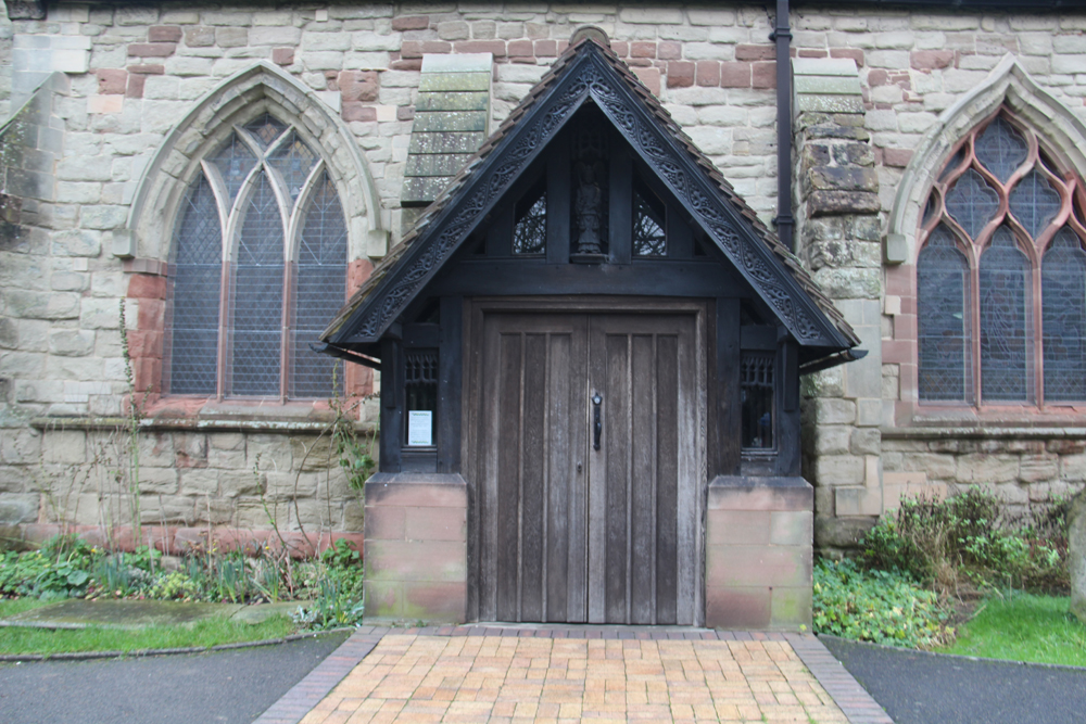 Memorial porch at St. Michael's Stoke