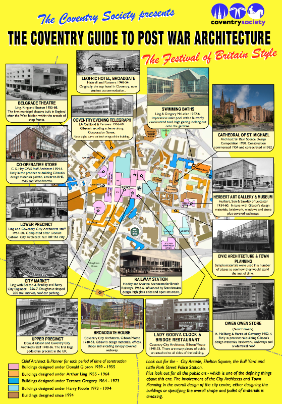 Postwar architecture leaflet map