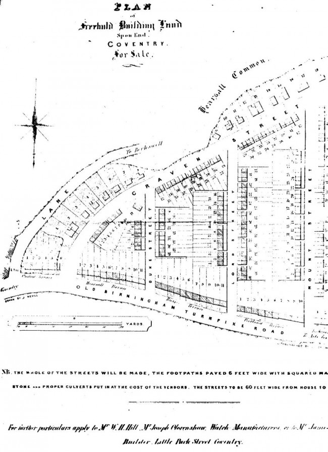 Old map of Chapelfields courtesy of CCC